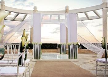 Rooftop Patio Ceremony in Cancun